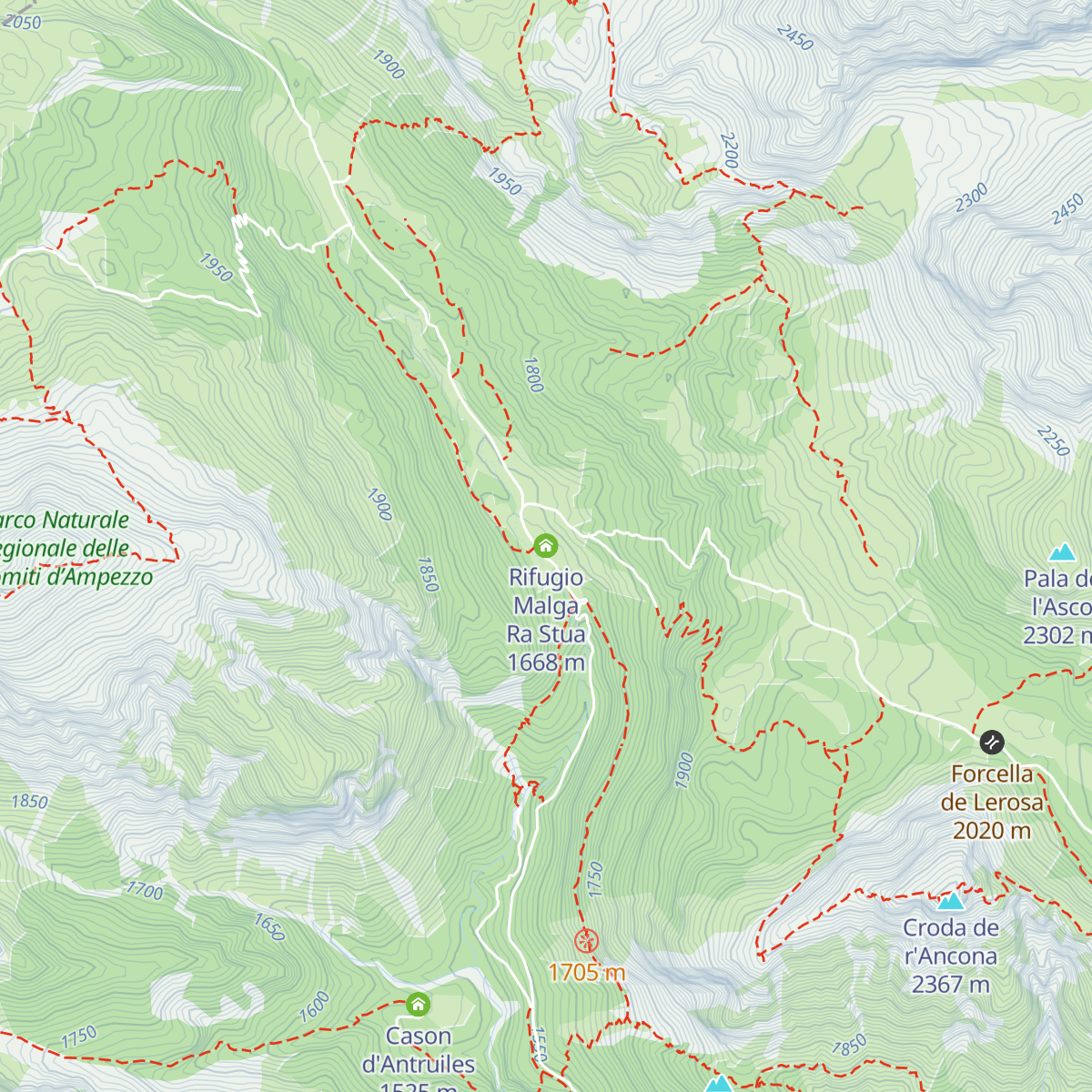 Rifugio Malga Ra Stua map