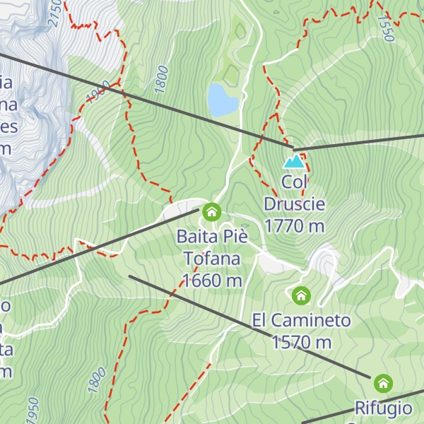 Map of Baita Piè Tofana