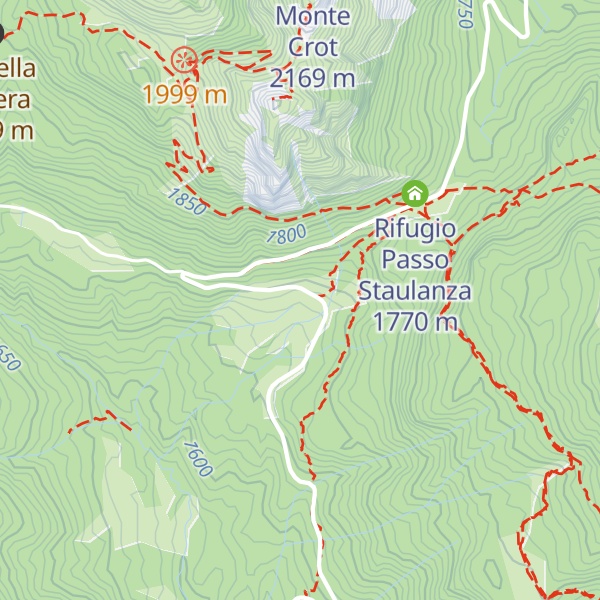 Map of Malga Staulanza