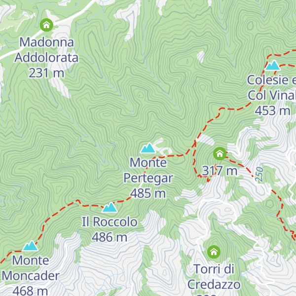 Map of Monte Pertegar