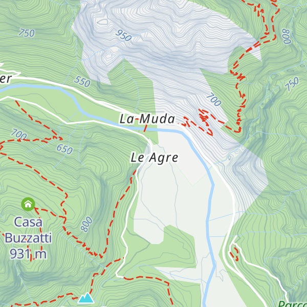 Map of Ostello di Agre