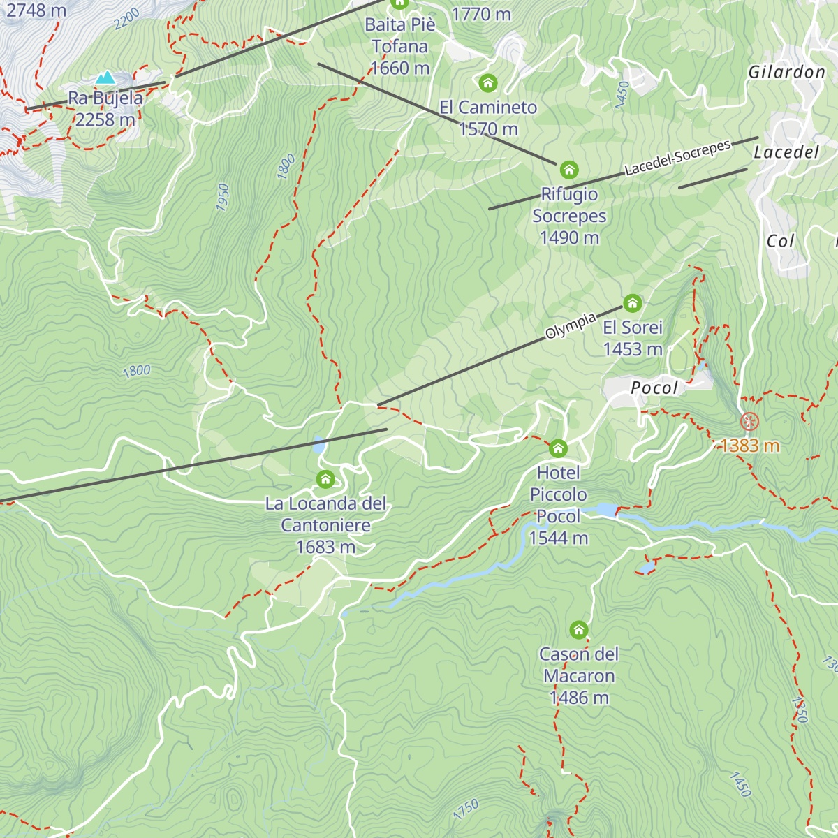 Baita Resch map