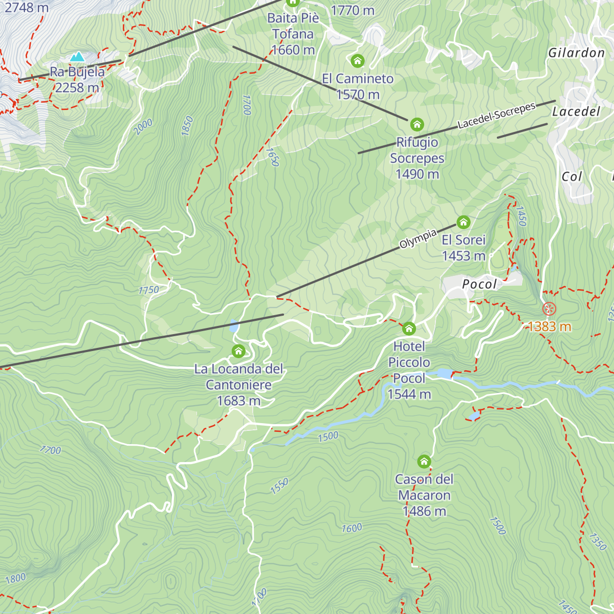 Baita Resch map