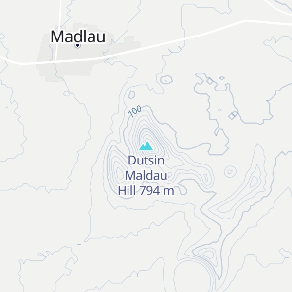 Map of Dutsin Maldau Hill