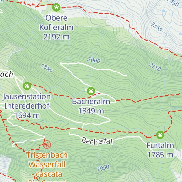 Map of Bacheralm