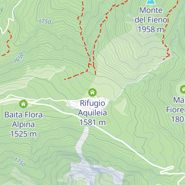 Map of Rifugio Aquileia