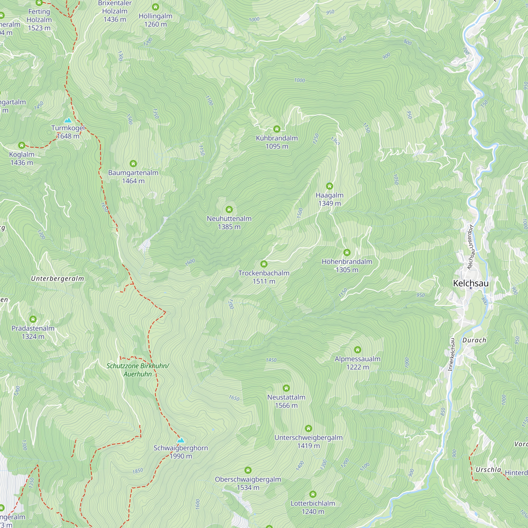 Trockenbachalm map
