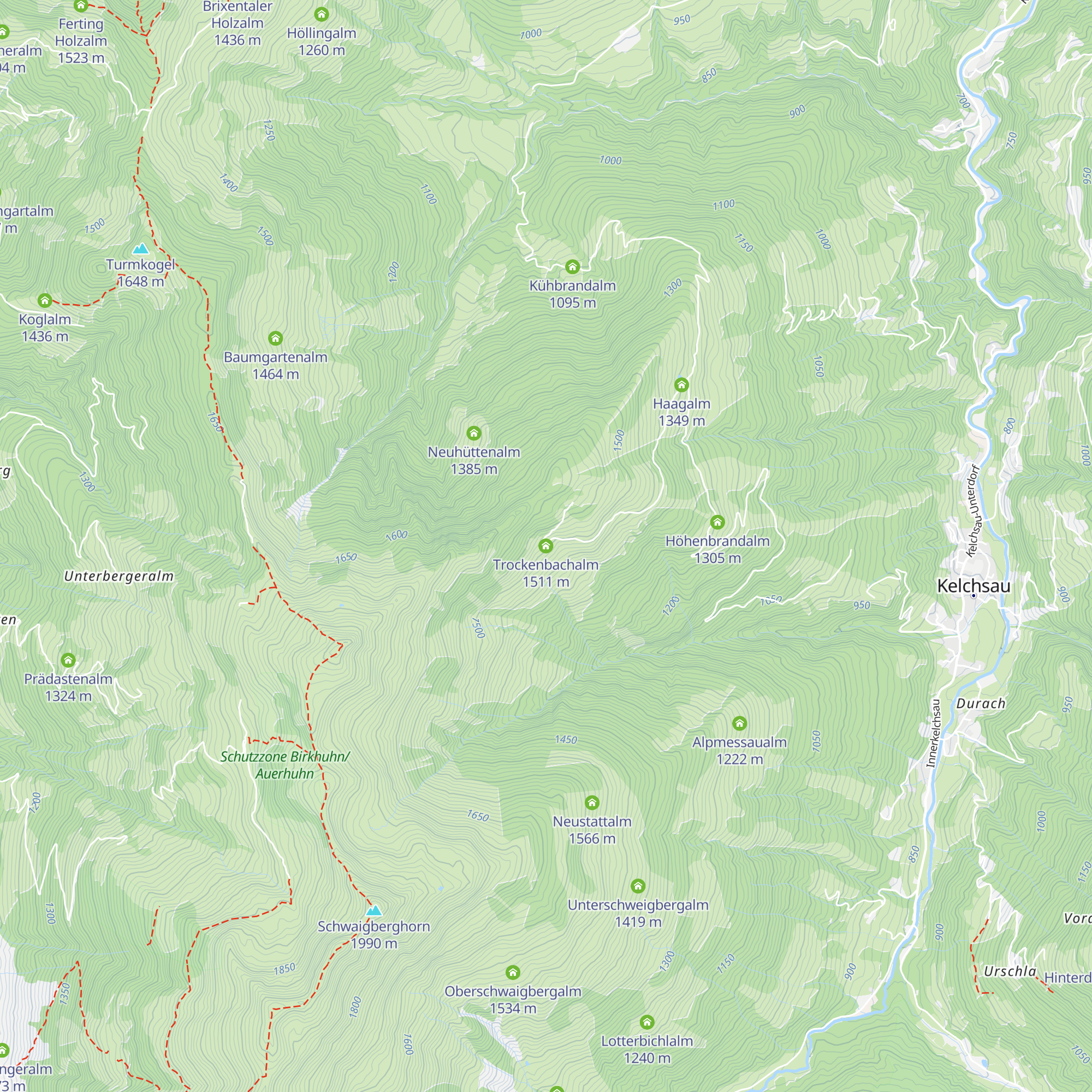 Trockenbachalm map