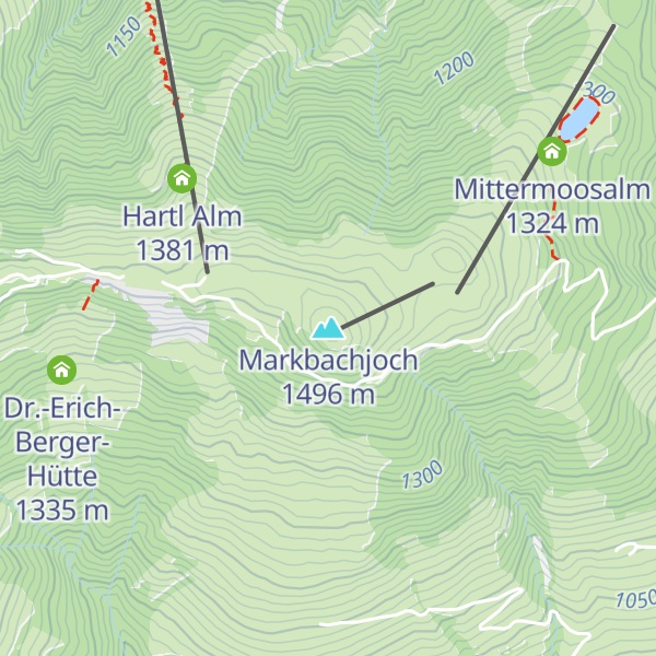 Map of Markbachjoch