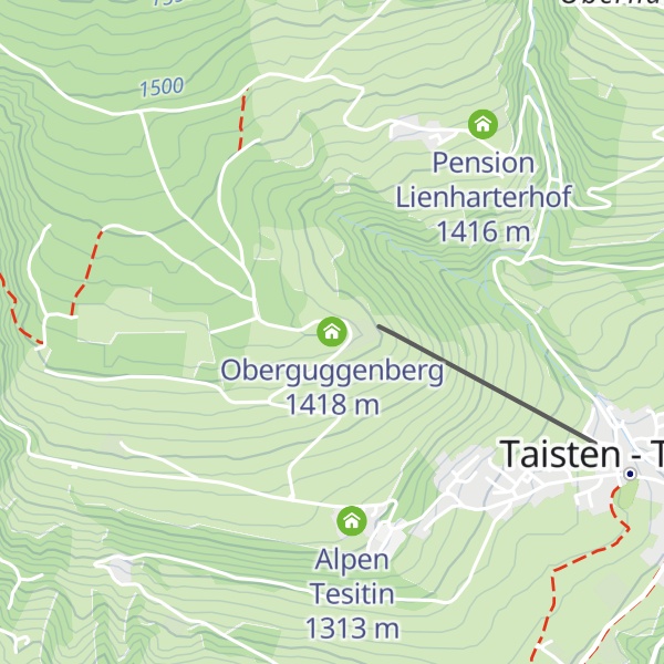 Map of Oberguggenberg