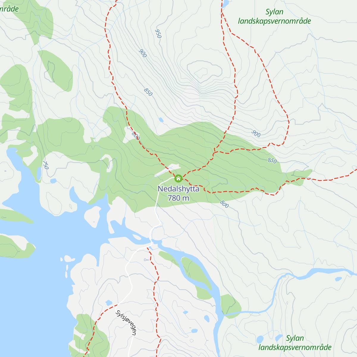 Nedalshytta map