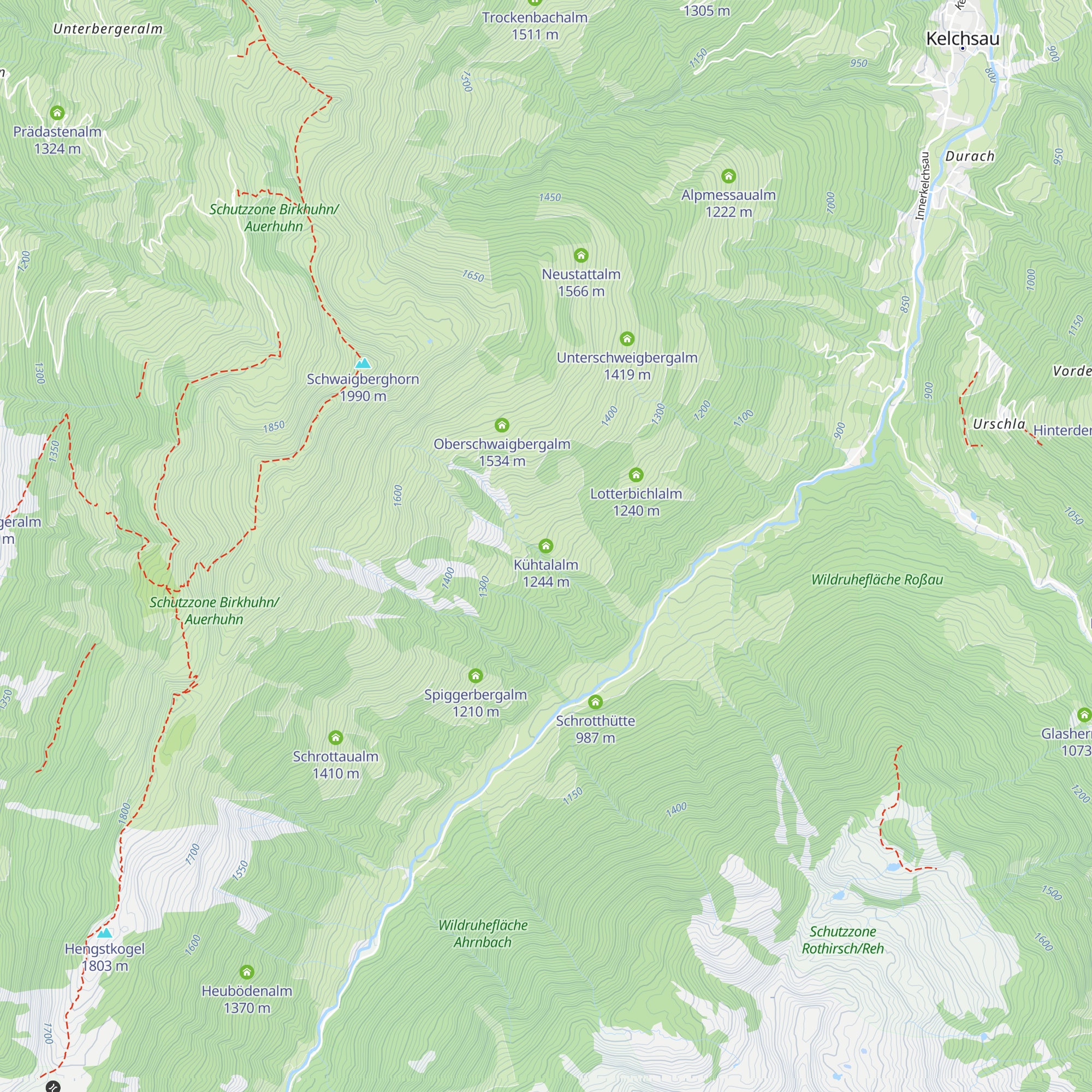 Kühtalalm map