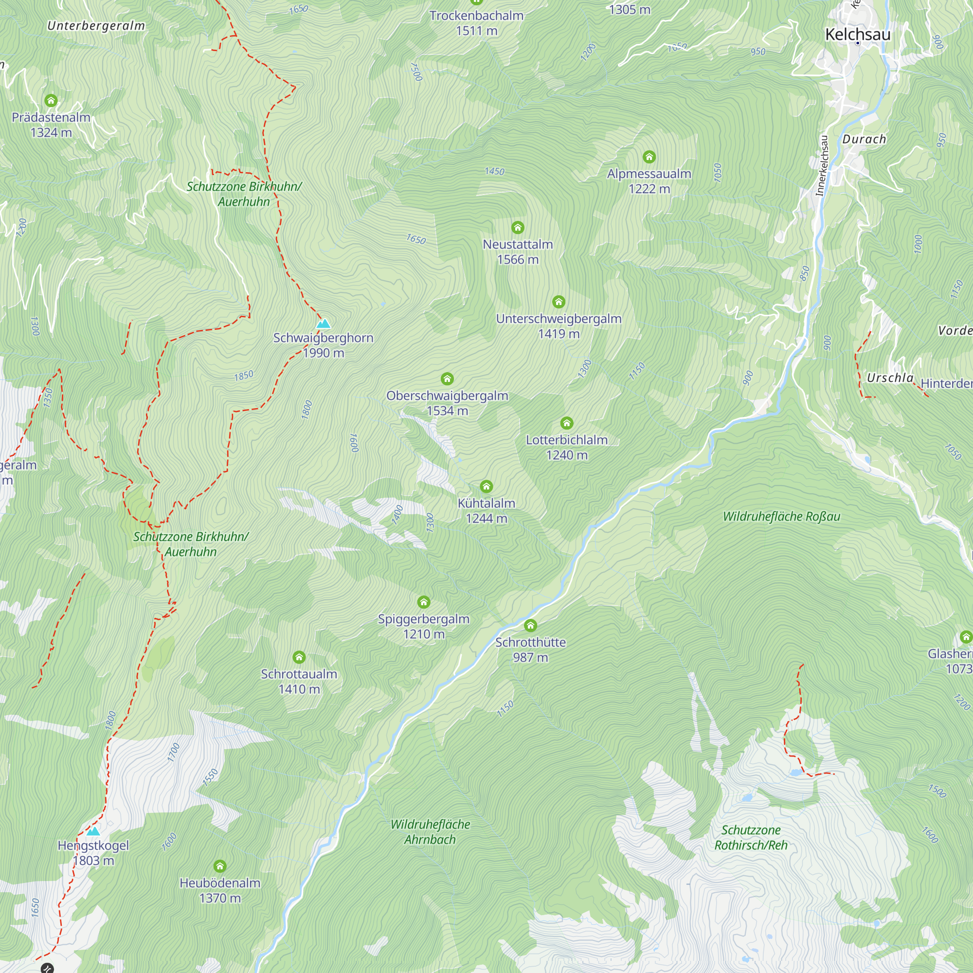 Kühtalalm map