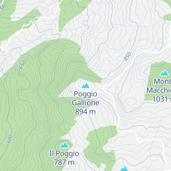 Map of Poggio Gallione