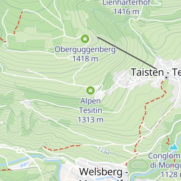Map of Alpen Tesitin