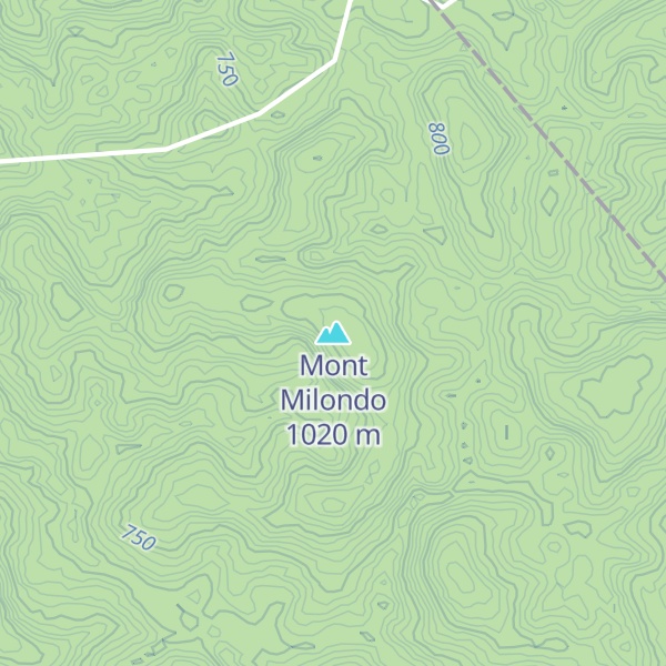 Map of Mont Milondo
