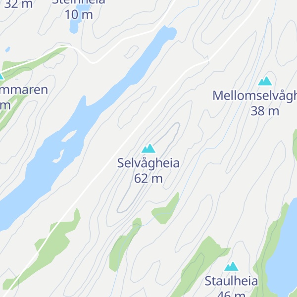 Map of Selvågheia