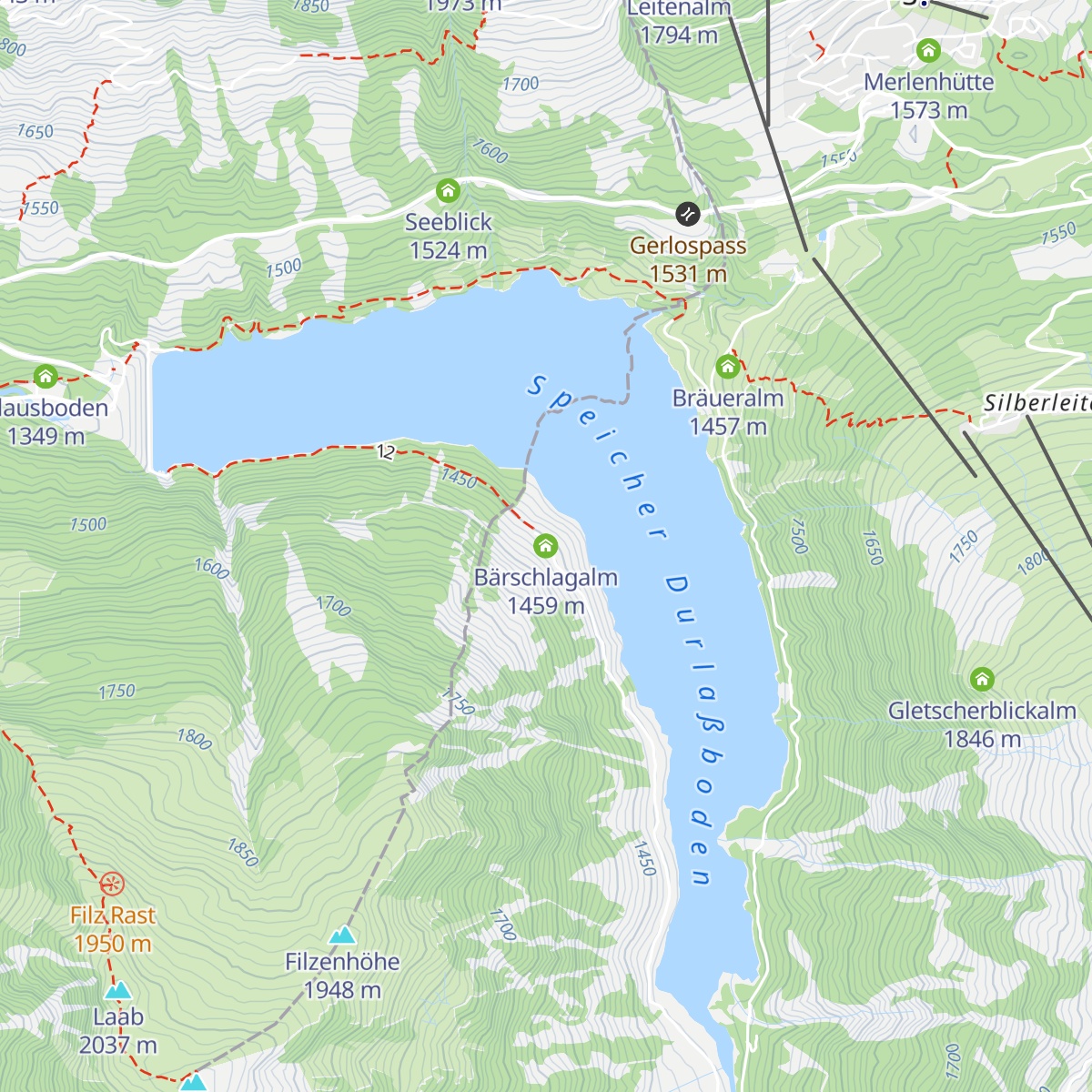 Bärschlagalm map