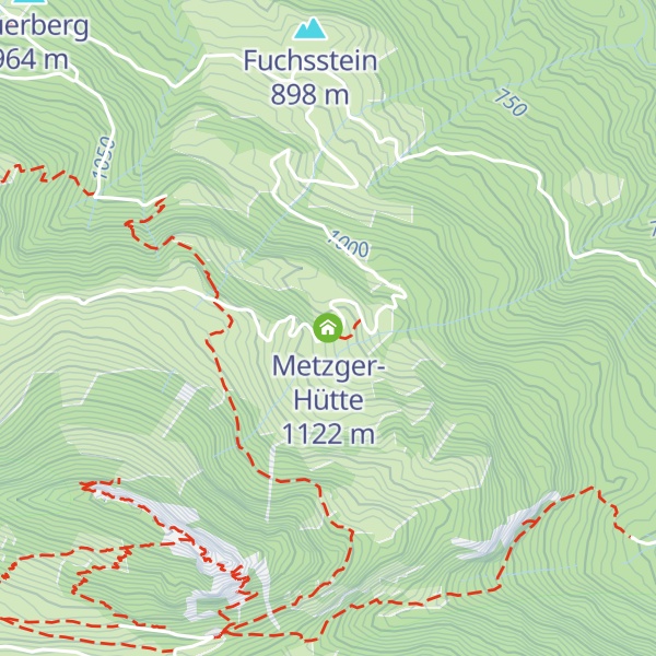Map of Metzger-Hütte