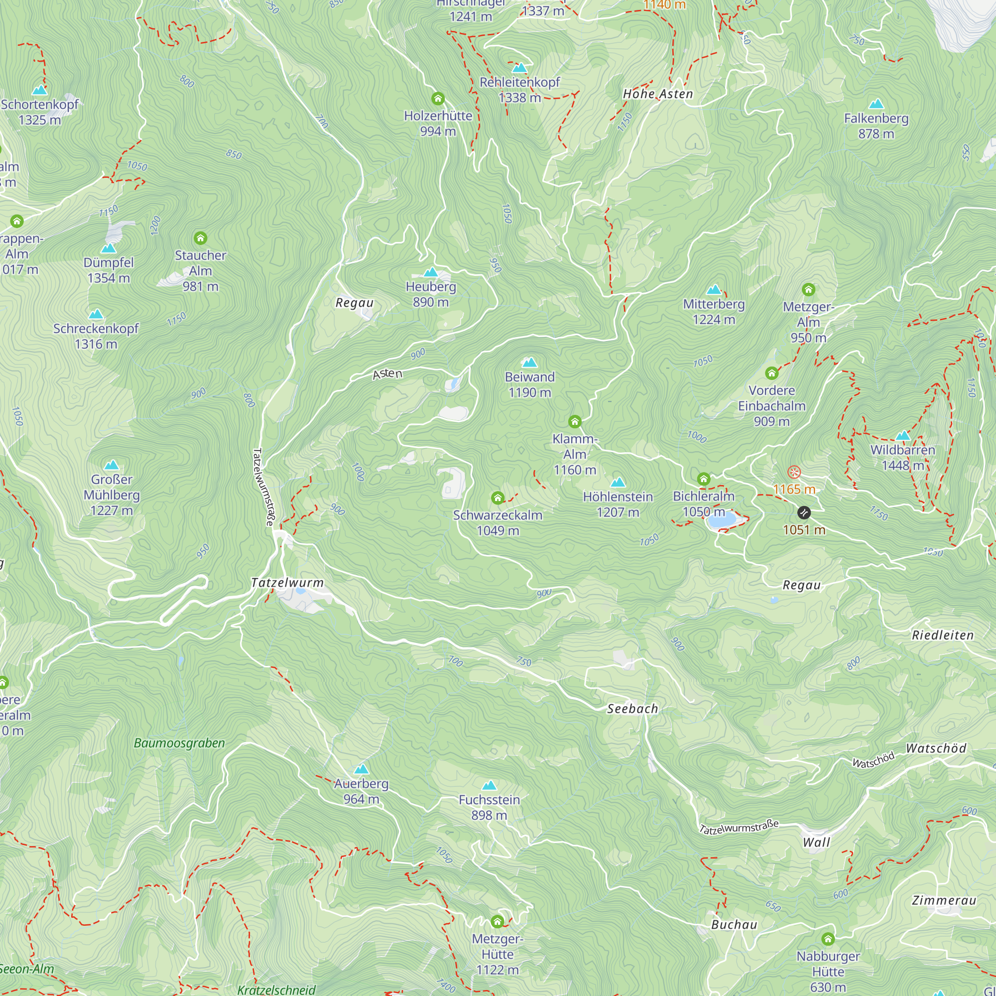 Schwarzeckalm map