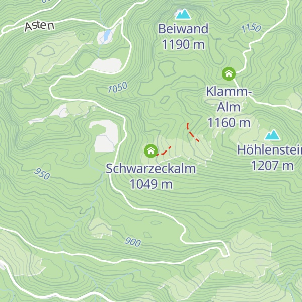 Map of Schwarzeckalm