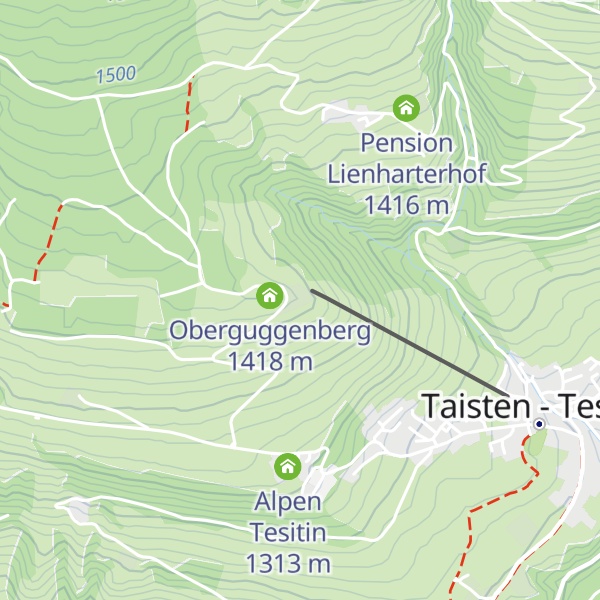Map of Unterguggenberghof
