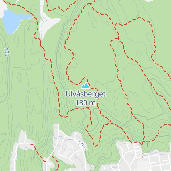 Map of Ulvåsberget