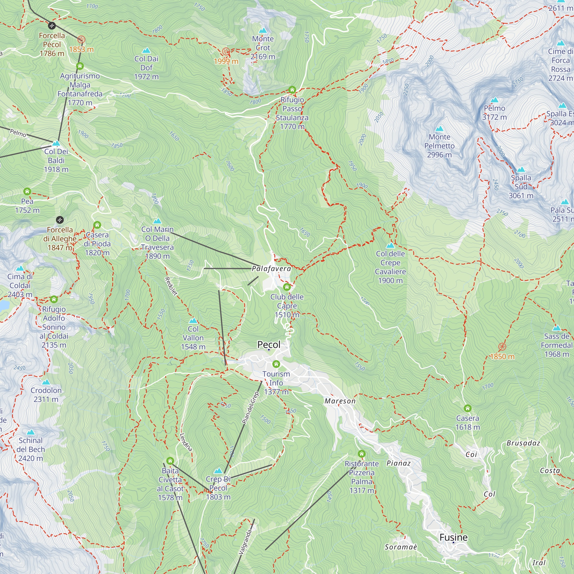Club delle Capre map