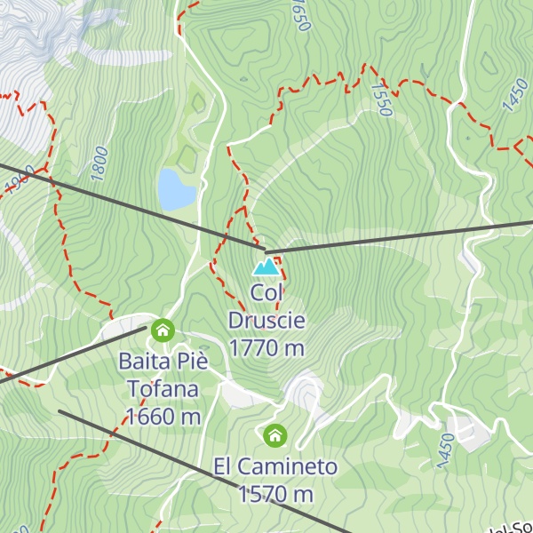 Map of Col Druscie