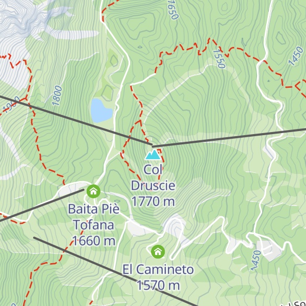 Map of Col Drusciè
