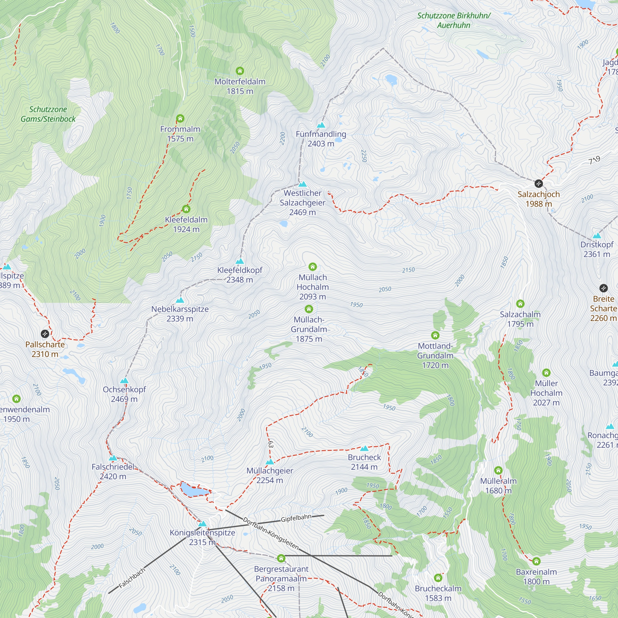 Müllach-Grundalm map