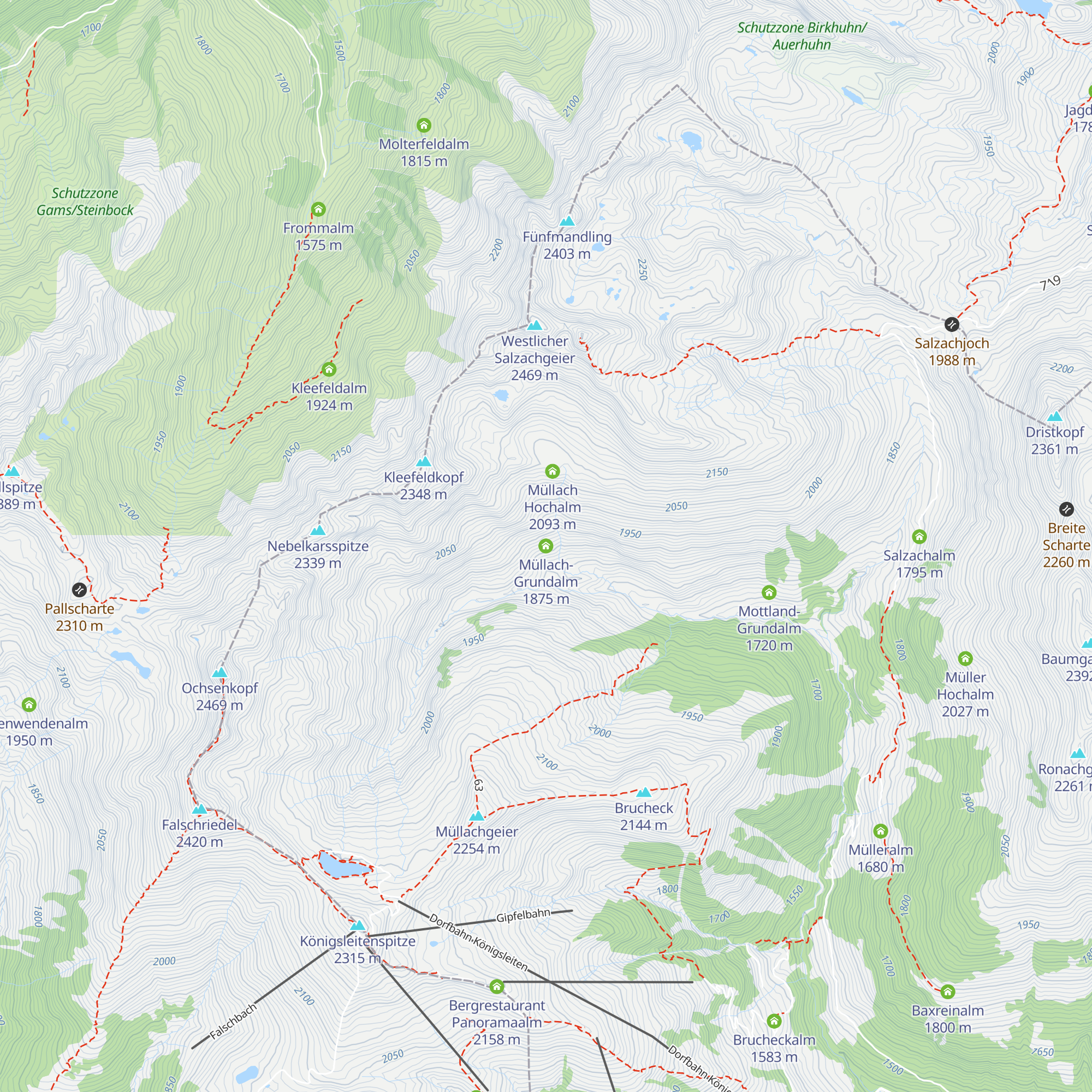 Müllach-Grundalm map