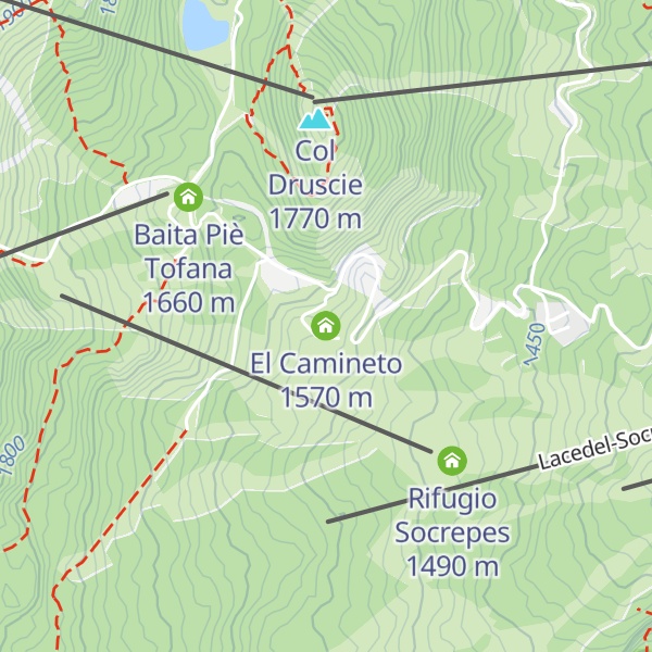 Map of El Camineto