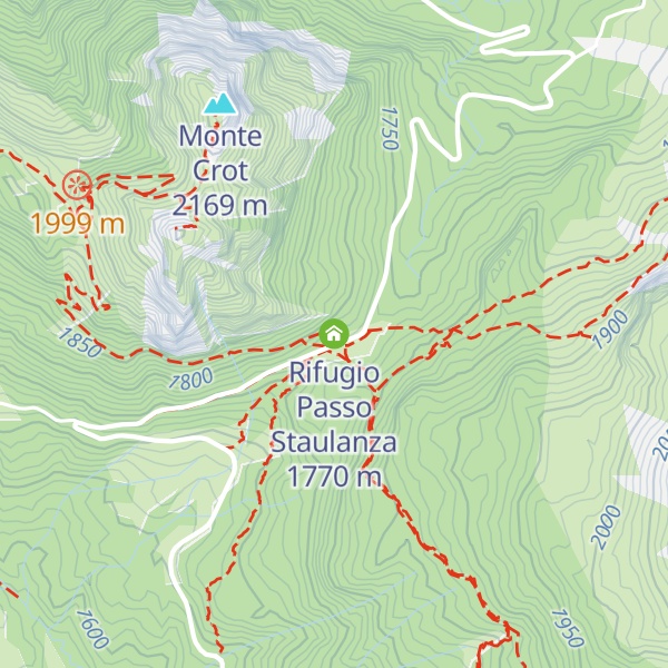 Map of Rifugio Passo Staulanza