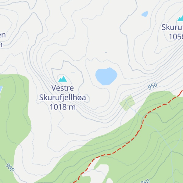 Map of Vikjeldhøa