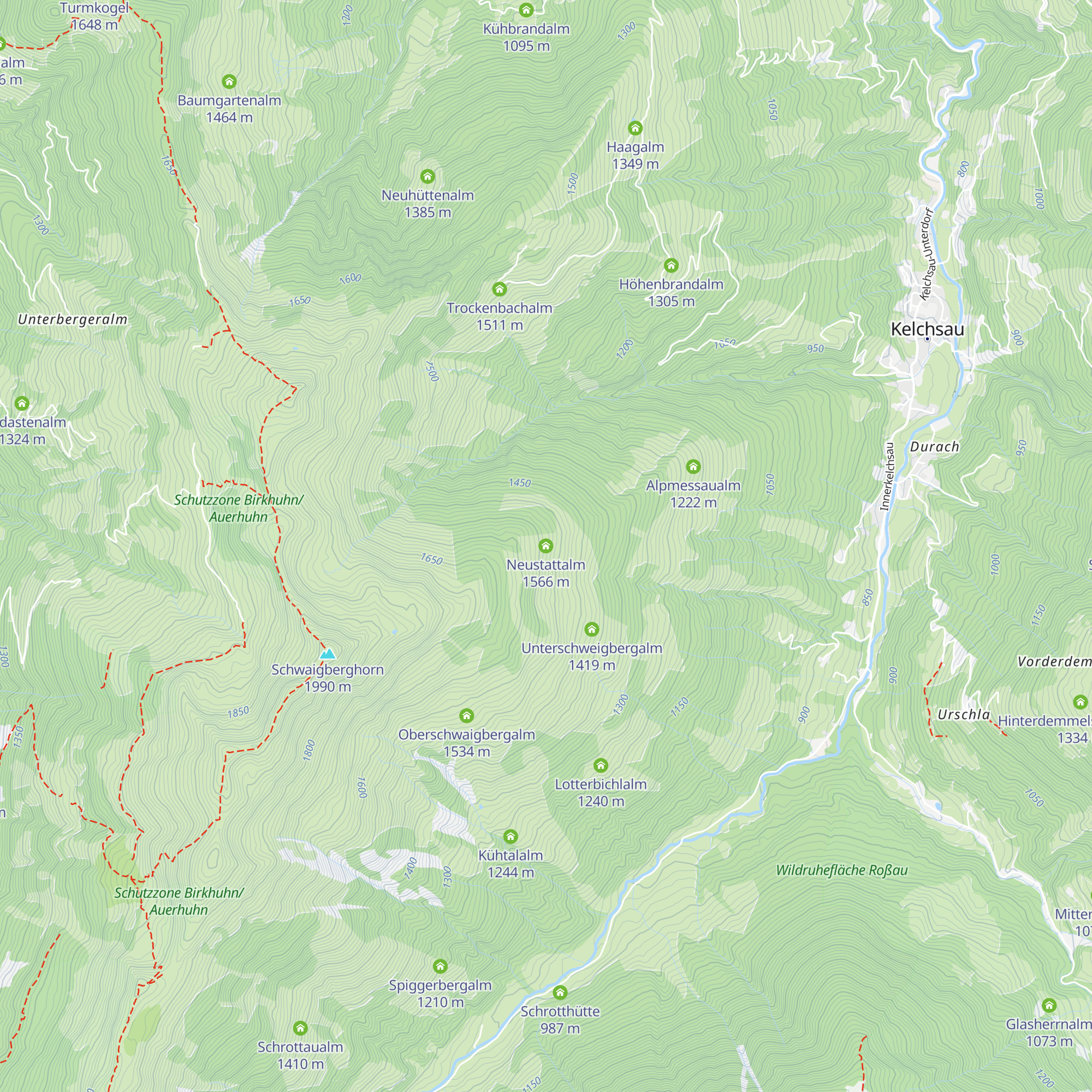Neustattalm map