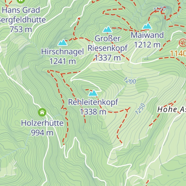 Map of Rehleitenkopf