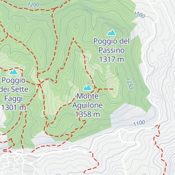 Map of Monte Aquilone