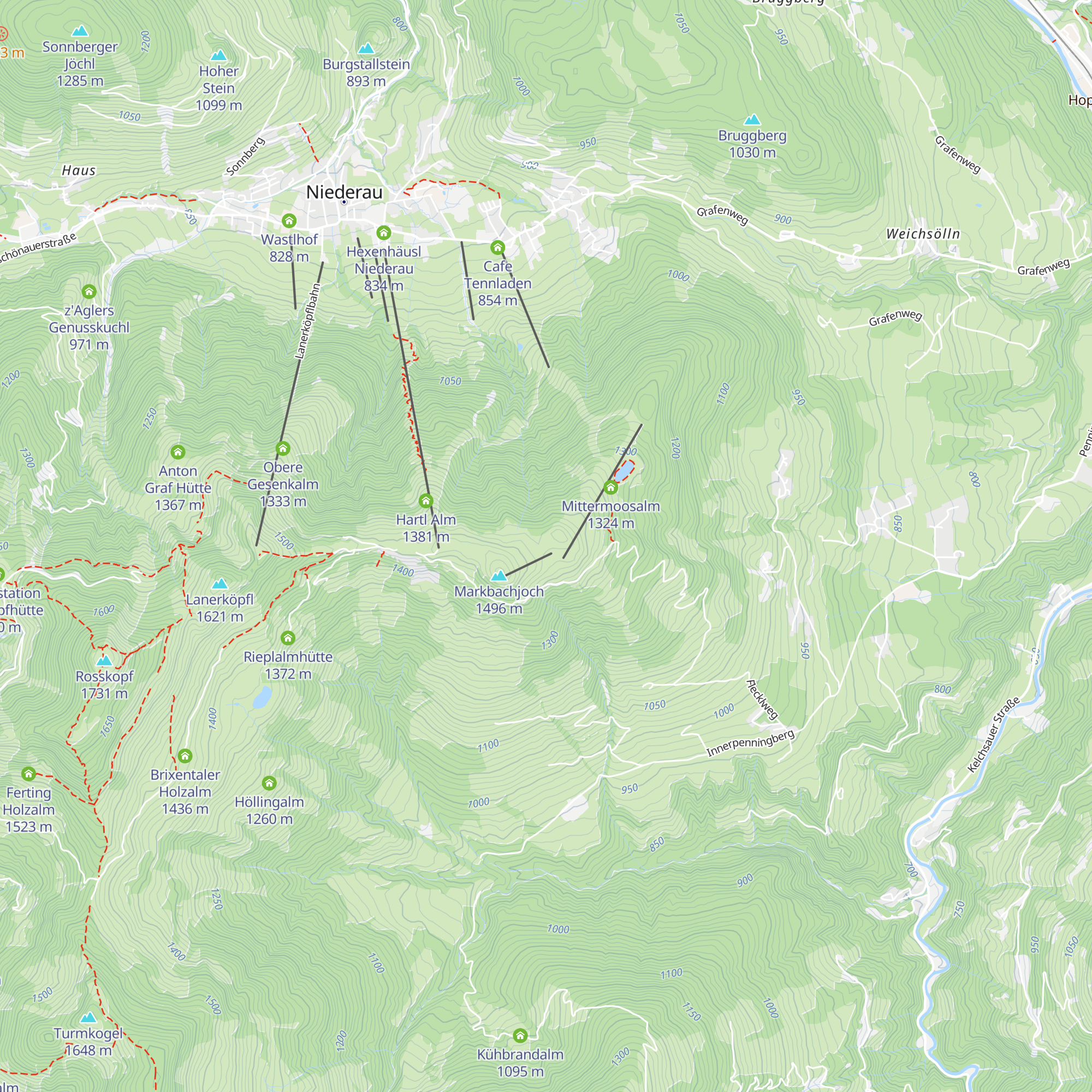 Jausenstation Kropfrad map