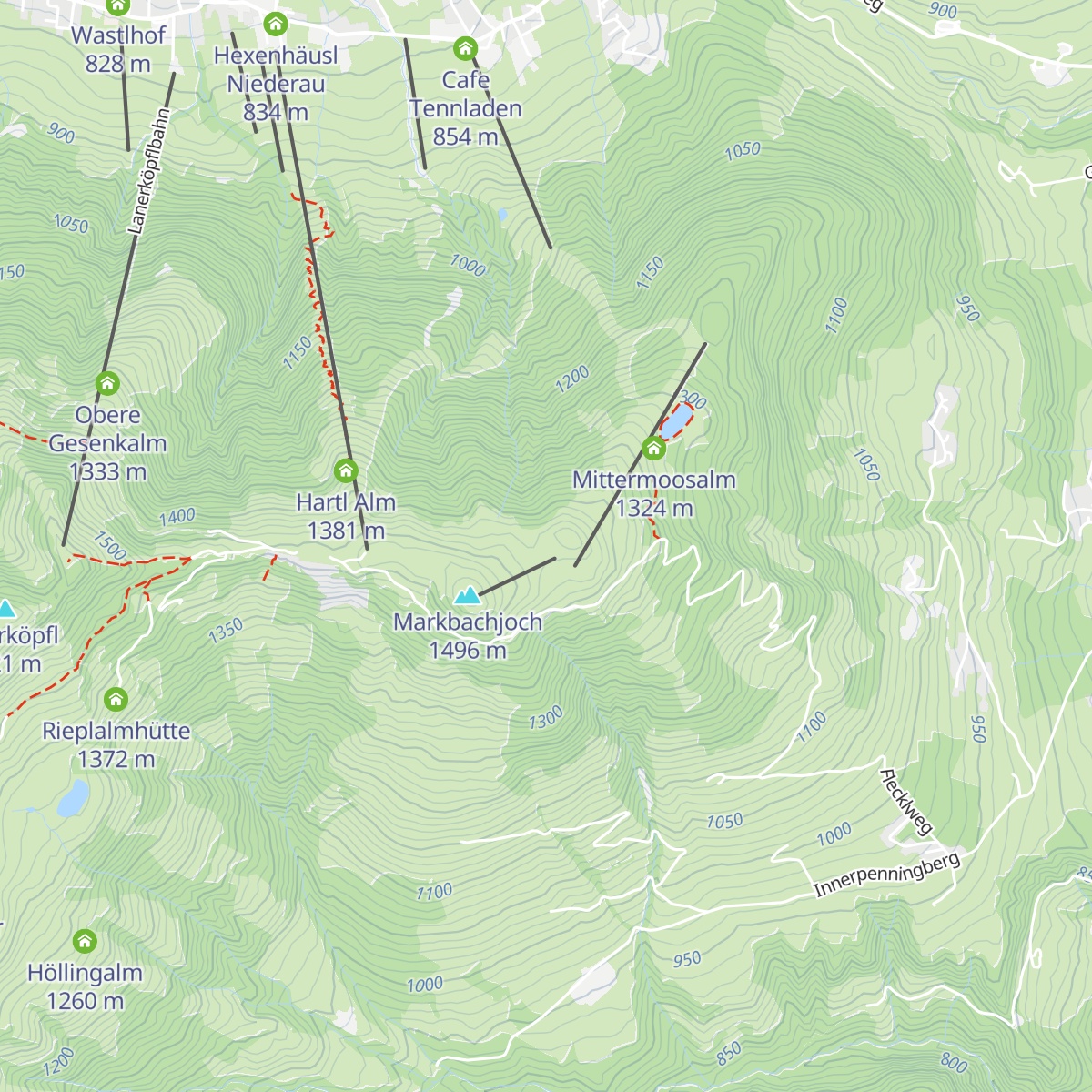Jausenstation Kropfrad map
