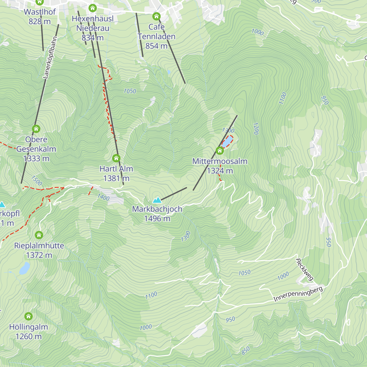 Jausenstation Kropfrad map