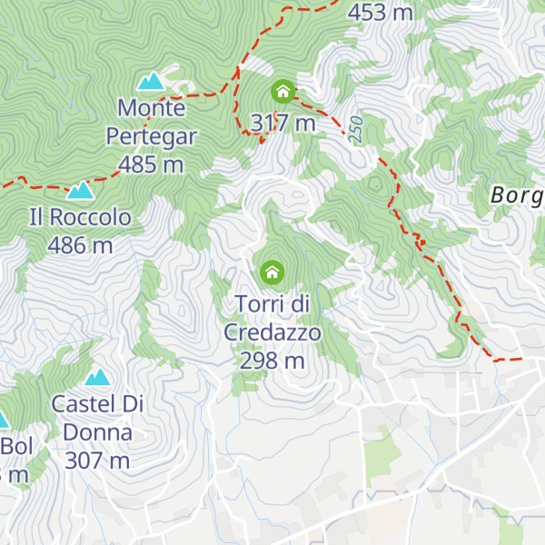 Map of Torri di Credazzo