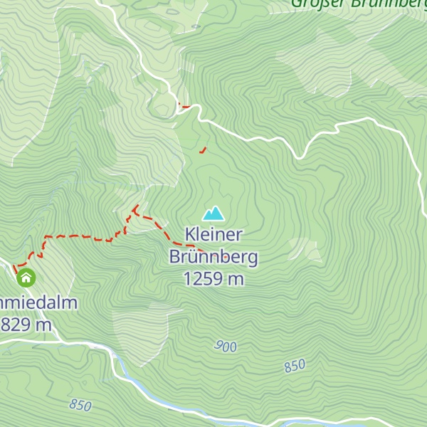 Map of Kleiner Brünnberg