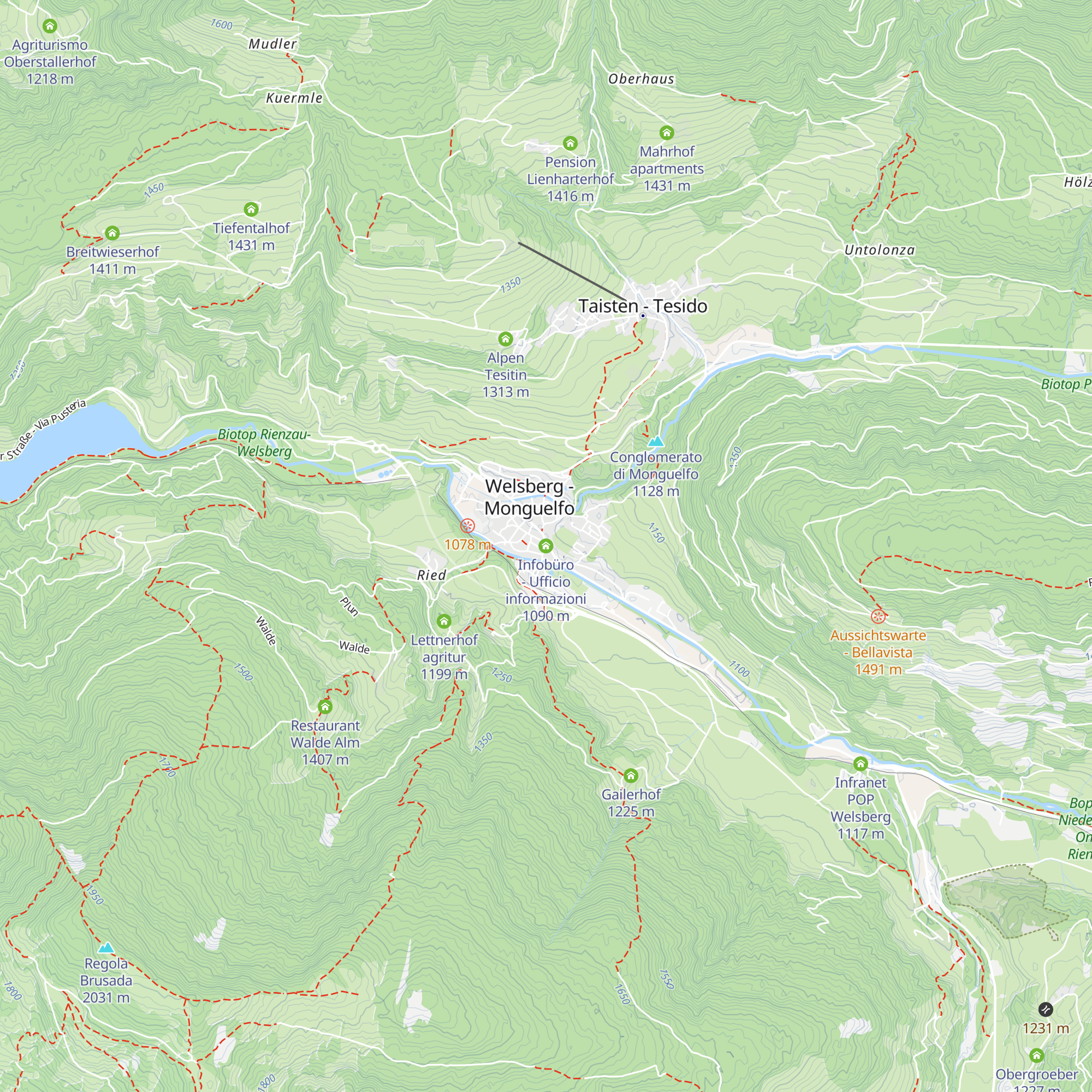 Infobüro - Ufficio informazioni map