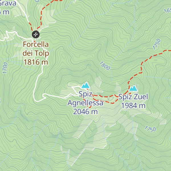 Map of Spiz Agnellessa