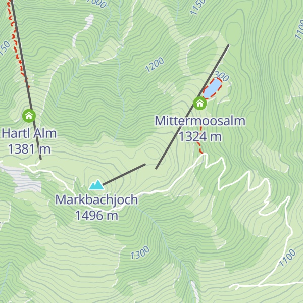 Map of Mittermooser Joch