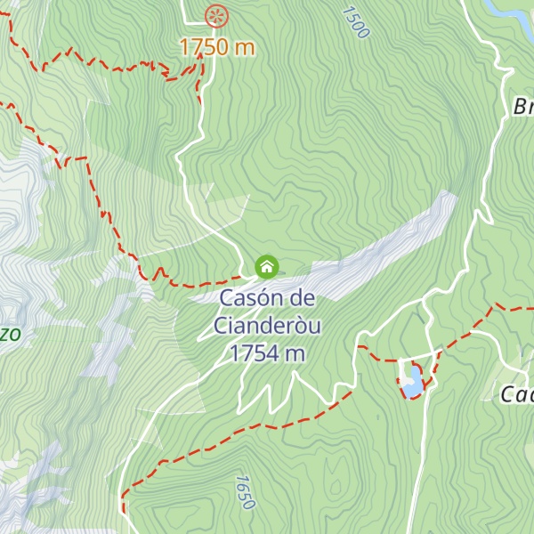 Map of Casón de Cianderòu