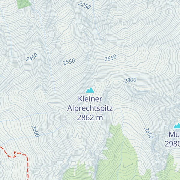 Map of Kleiner Alprechtspitz