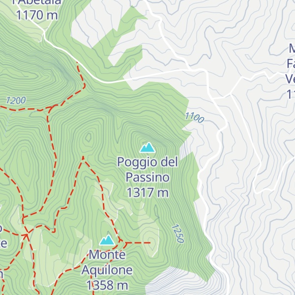 Map of Poggio del Passino