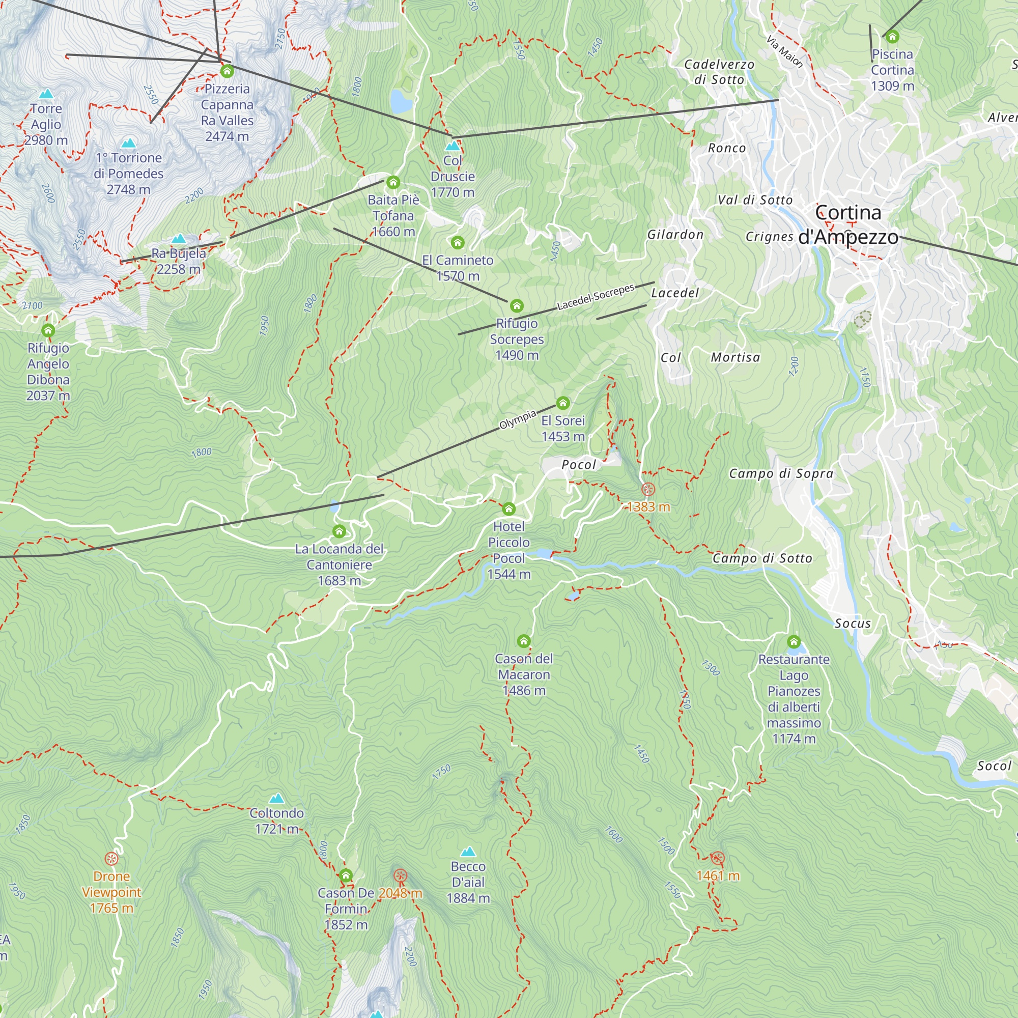 Hotel Piccolo Pocol map